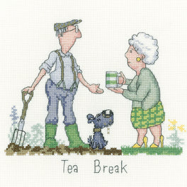 Tea Break -  Heritage Crafts Cross Stitch Kit
