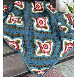 Indian Roses Blanket Pattern by Janie Crow