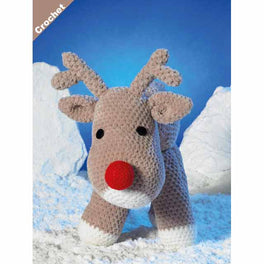 Rudolph the Reindeer in James C Brett Flutterby Chunky
