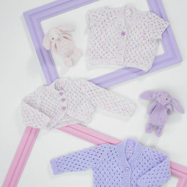 Cardigans and Bolero in James C Brett Baby Twinkle Print DK JB682