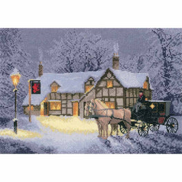 Christmas Inn Counted Cross Stitch Kit