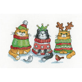 Christmas Jumpers Cross Stitch Kit by Karen Carter