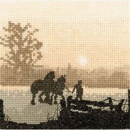 Off To Plough Cross stitch Kit - Silhouettes