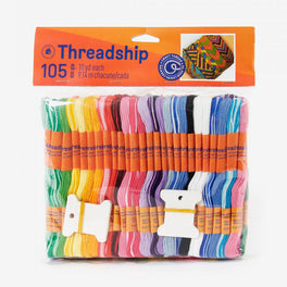 DMC - Threadship pack of 105 Non- Divisible Skeins - Assorted Colours