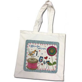 Emma Ball Canvas Bag - A Stitch in Time Cotton Canvas Bag