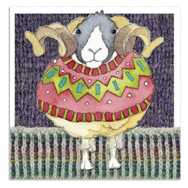 Emma Ball Greetings Card -Sheep in a Sweater