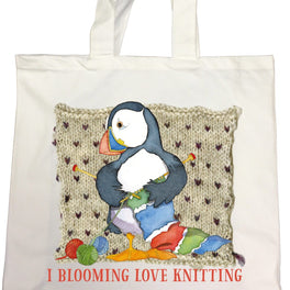 Emma Ball Canvas Bag - I Blooming Love Knitting