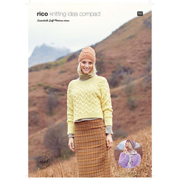 Sweater Cardigan and Hat in Rico Essentials Soft Merino Aran - Digital Version 1046