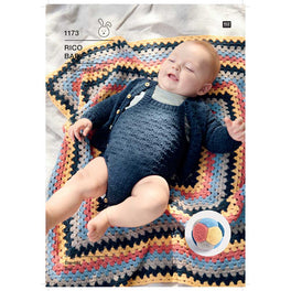 Blanket and Ball in Rico Baby Cotton Soft Dk - Digital Version 1173