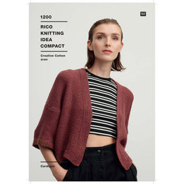 Cardigan in Rico Creative Cotton Aran - Digital Version 1200