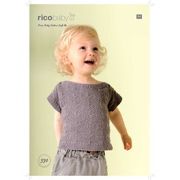 Short and Long Sleeve Jumper in Rico Baby Cotton Soft DK - Digital Version