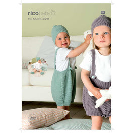 Shorts with Braces, Hat and Booties in Rico Baby Cotton Soft DK - Digital Version