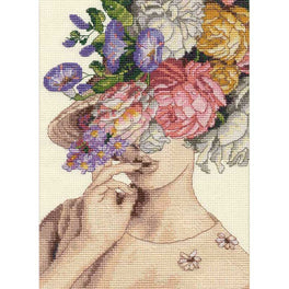Garden Lady Counted Cross Stitch Kit