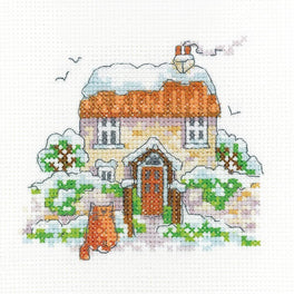 Winter Cottage -  Heritage Crafts Cross Stitch Kit