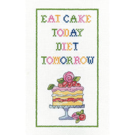 Diet Tomorrow -  Heritage Crafts Cross Stitch Kit