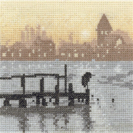 Heron Lake Cross stitch Kit - Silhouettes