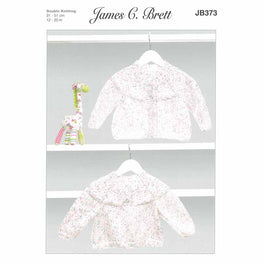 Cardigan and Sweater in James C Brett Baby Twinkle Prints DK