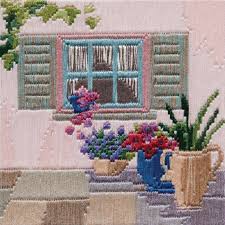 Courtyard Window Silken Longstitch Kit