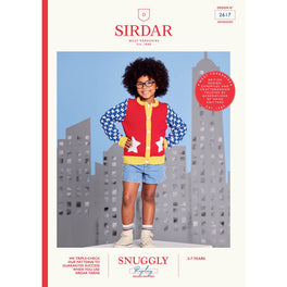 Superstar Cardigan in Sirdar Snuggly Replay Dk - Digital Version 2617
