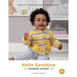 Hello Sunshine Hooded Jacket in West Yorkshire Spinners Bo Peep Dk - Digital Pattern