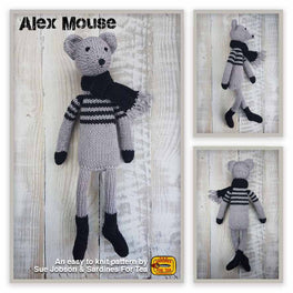 Alex Mouse in Sirdar Baby Bamboo dk by Sue Jobson
