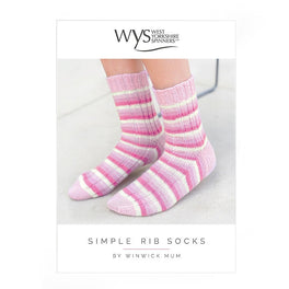 Simple Rib Socks in West Yorkshire Spinners Signature 4ply by Winwick Mum